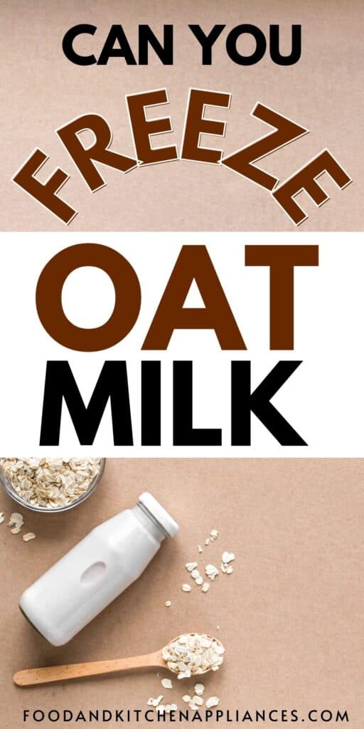 can you freeze oat milk