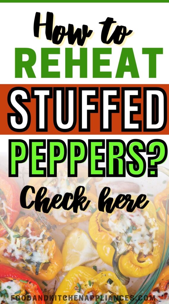 how to reheat stuffed peppers