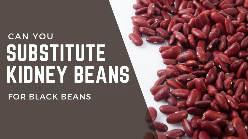 Can you substitute kidney beans for black beans