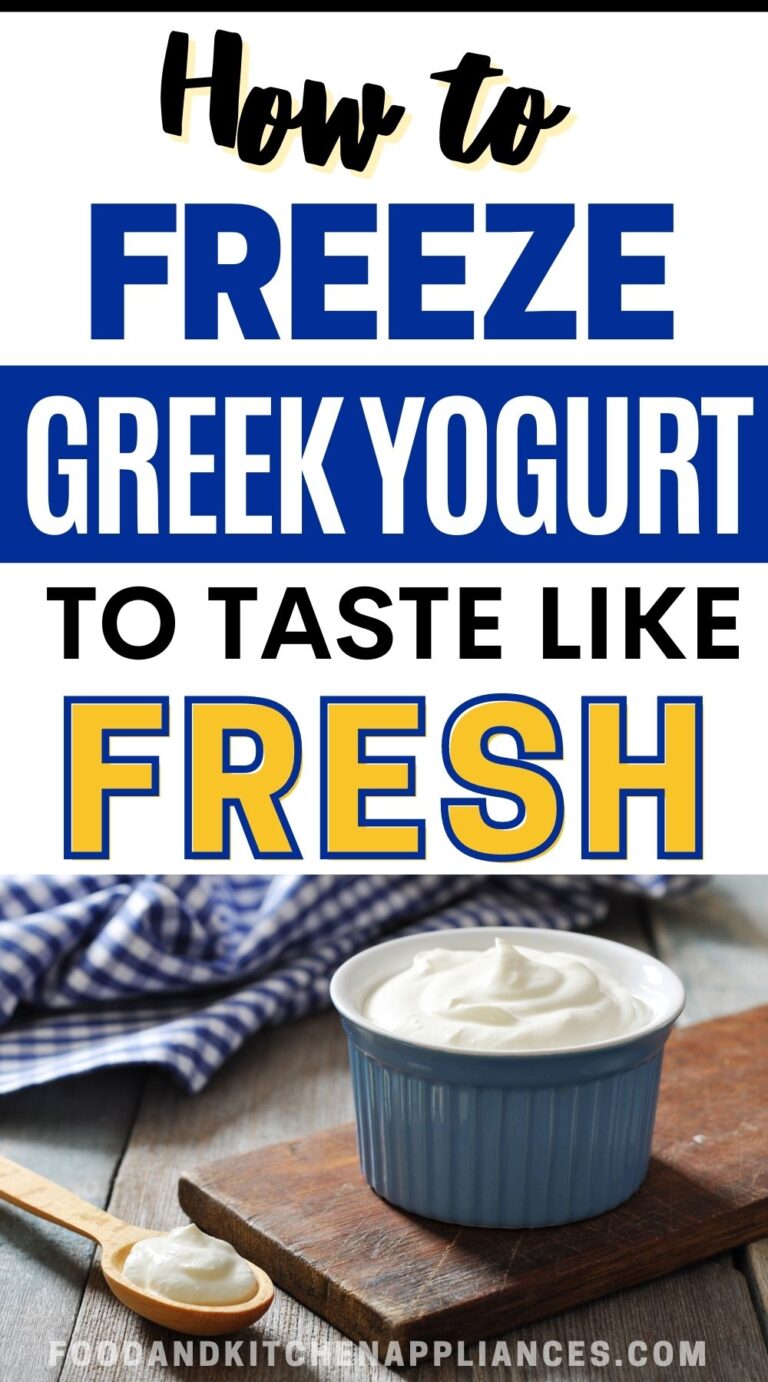 Can You Freeze Greek Yogurt? Best way to freeze FOODANDKITCHENAPPLIANCES