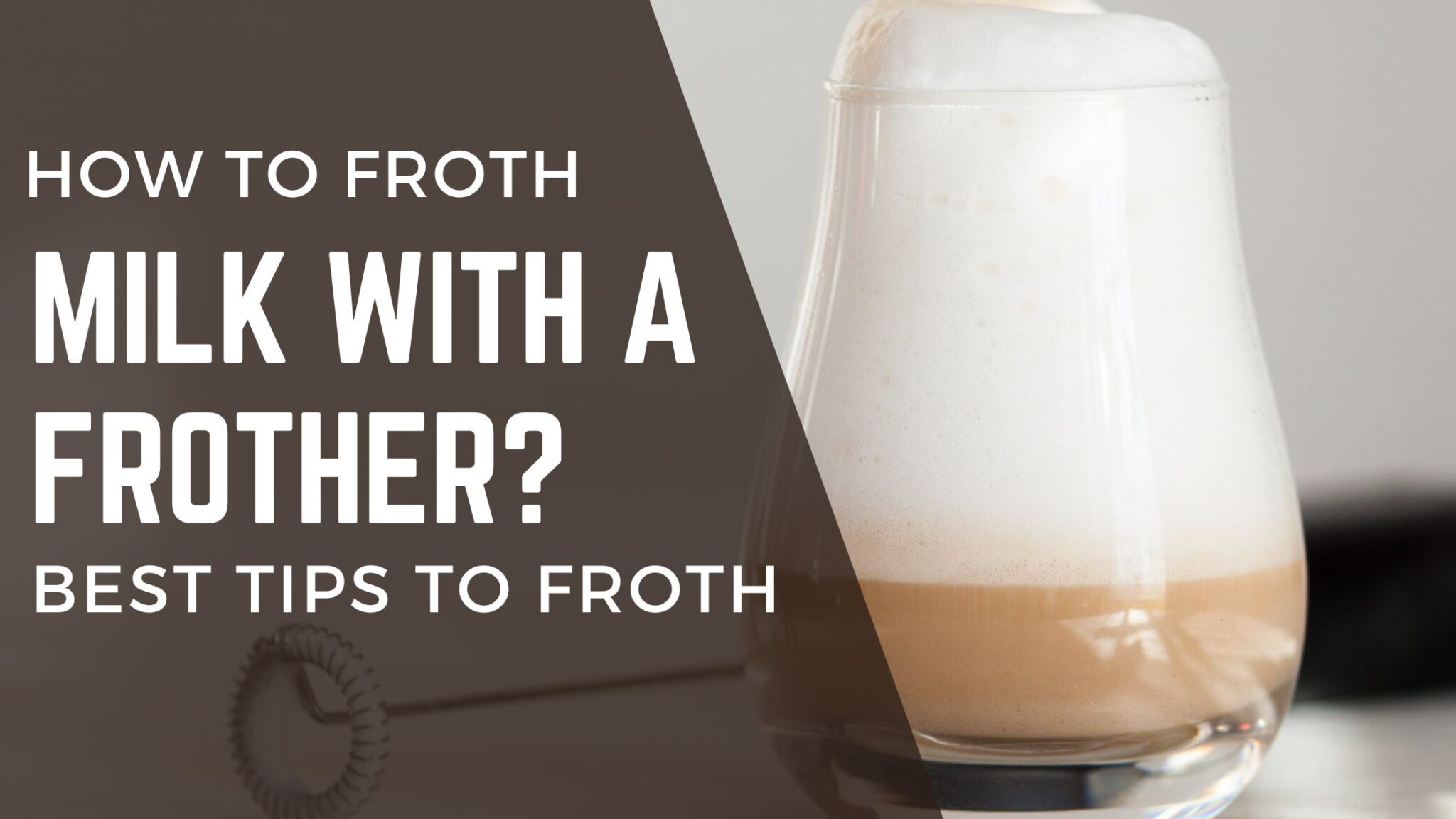 How to Froth Milk using a Frother? FOODANDKITCHENAPPLIANCES