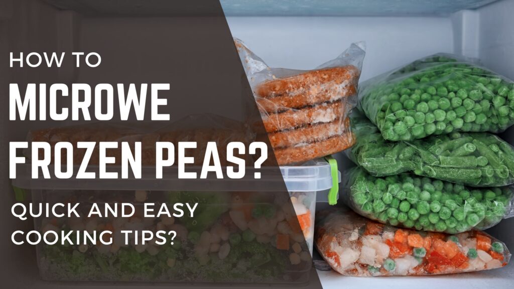 How to microwave frozen peas
