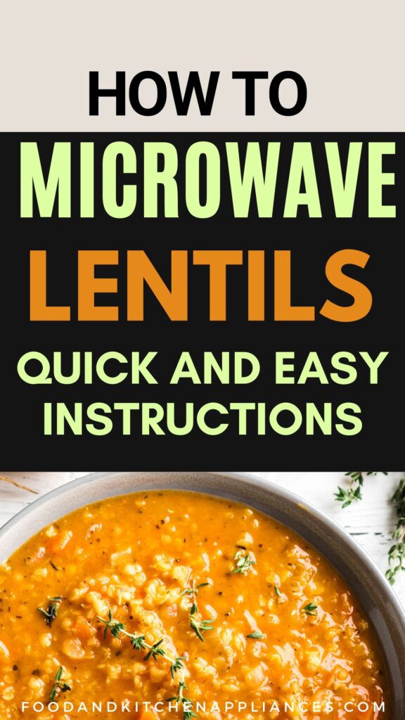 hOW  to microwave lentils
