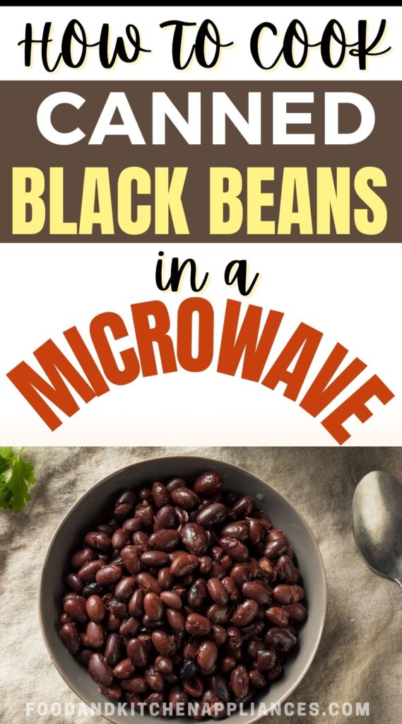 how to cook canned black beans in a microwave