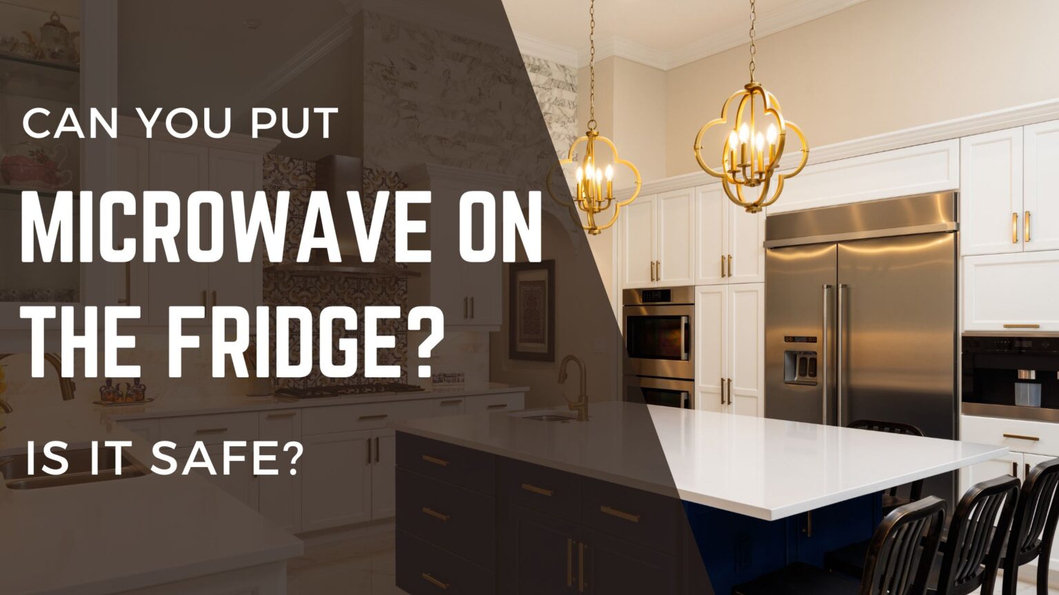 Can You Put the Microwave on Top of The Fridge or oven