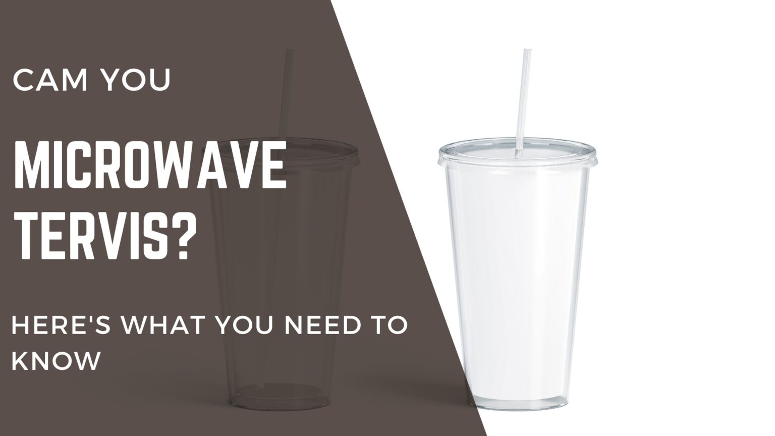 Can Tervis Go In The Microwave? Here's What You Need to Know FOODANDKITCHENAPPLIANCES