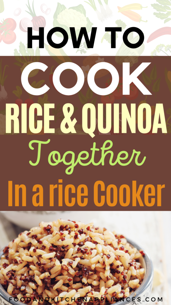How to cook rice and quinoa together in a rice cooker